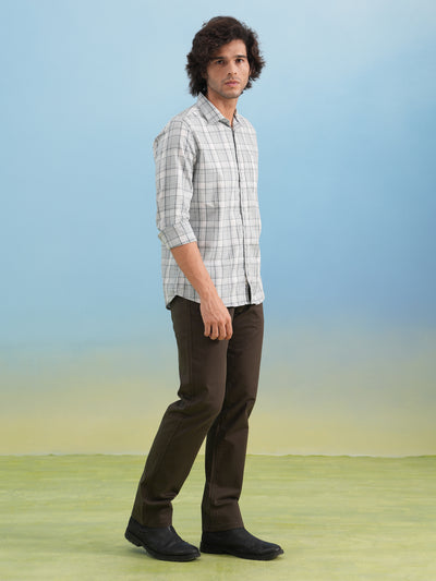 Green Checked 100% Cotton Shirt