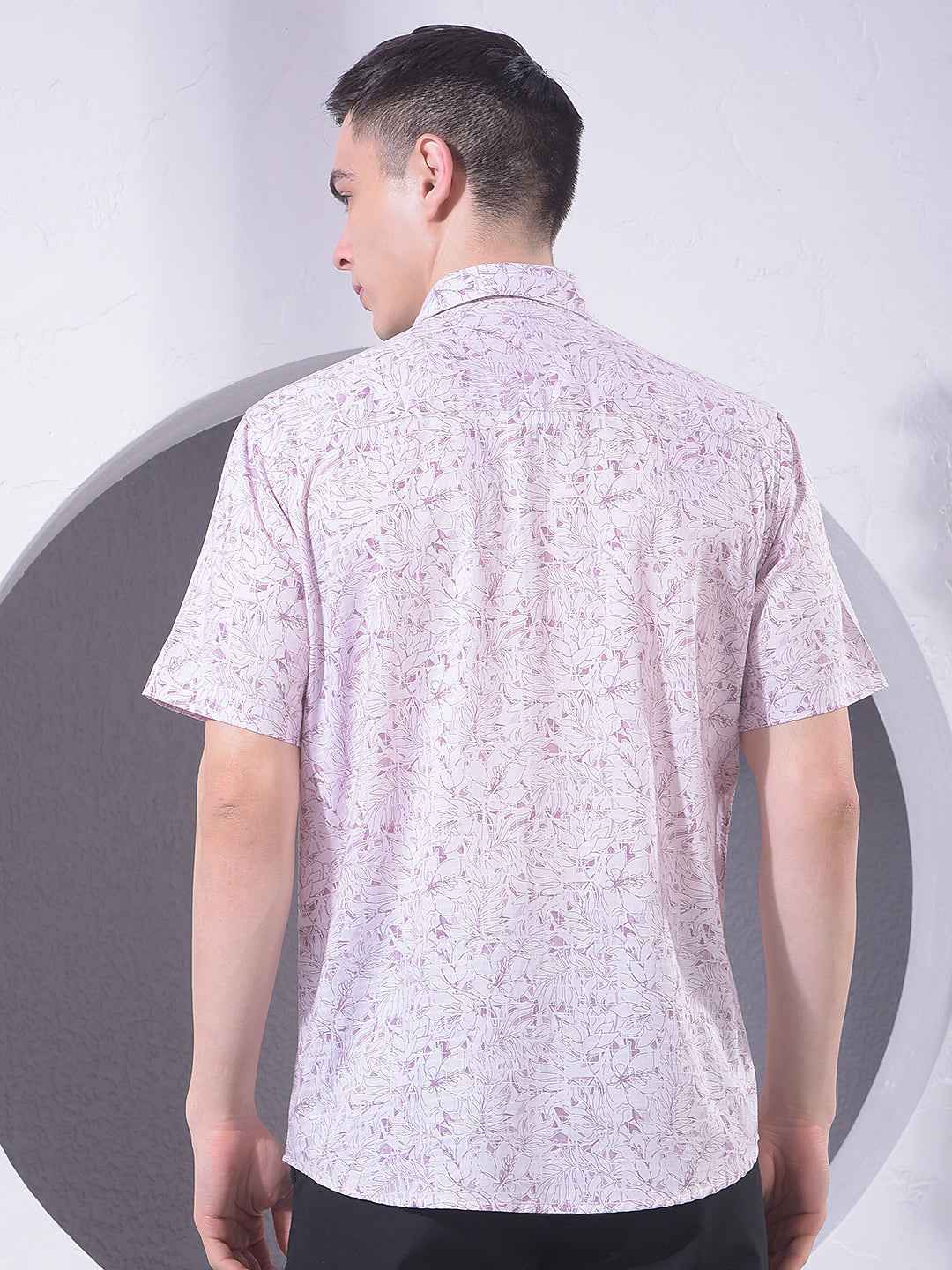 Pink Floral Print Shirt