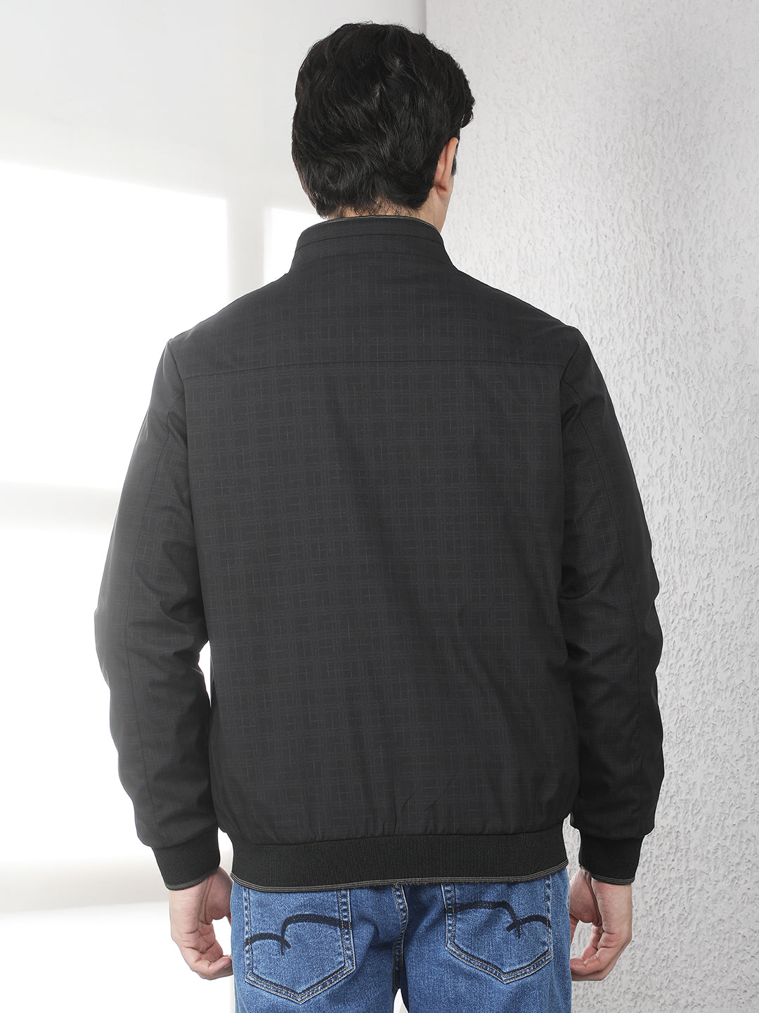 Relaxed Void Black Checked Jacket