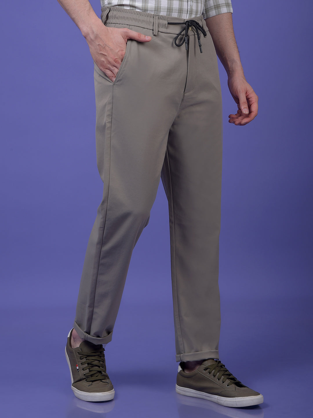 Modern Grey Chinos Trouser