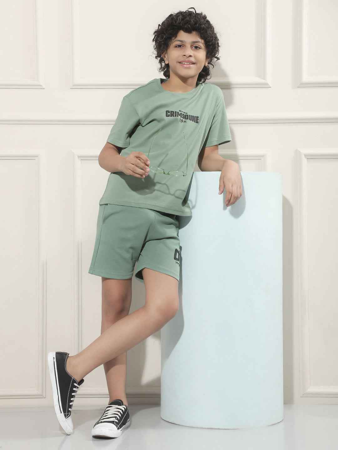 Green Typographic 100% Cotton T-Shirt