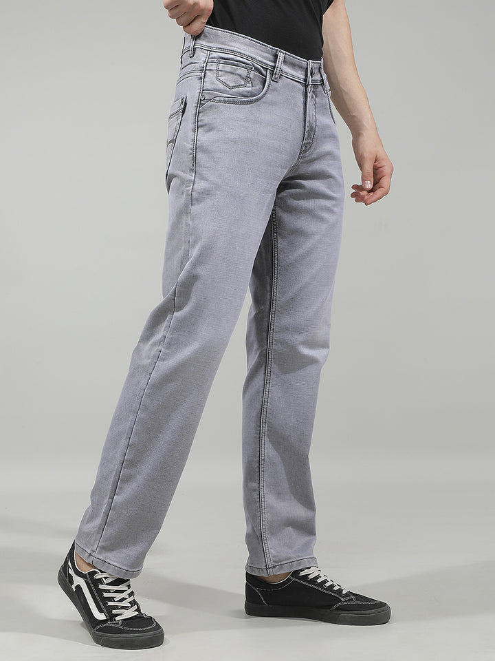 Classic Pewter Grey Straight Jeans