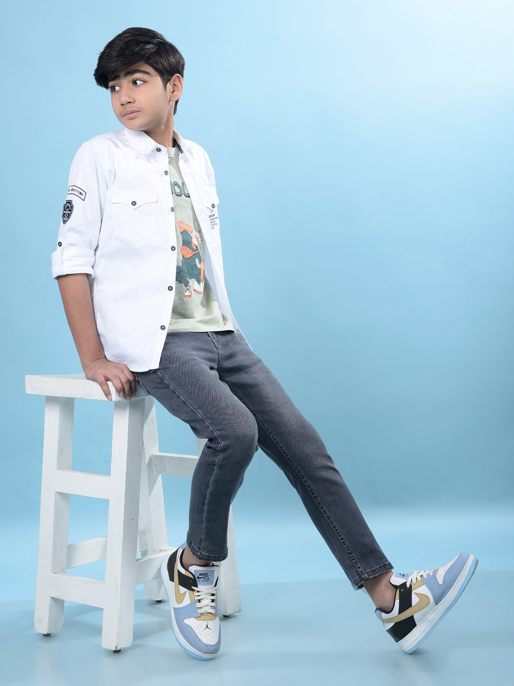 White Double-Pocket Shirt