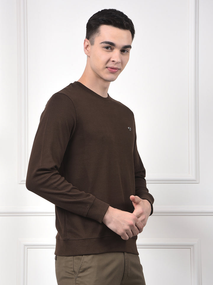 Snatched Brown 100% Cotton Sweatshirt