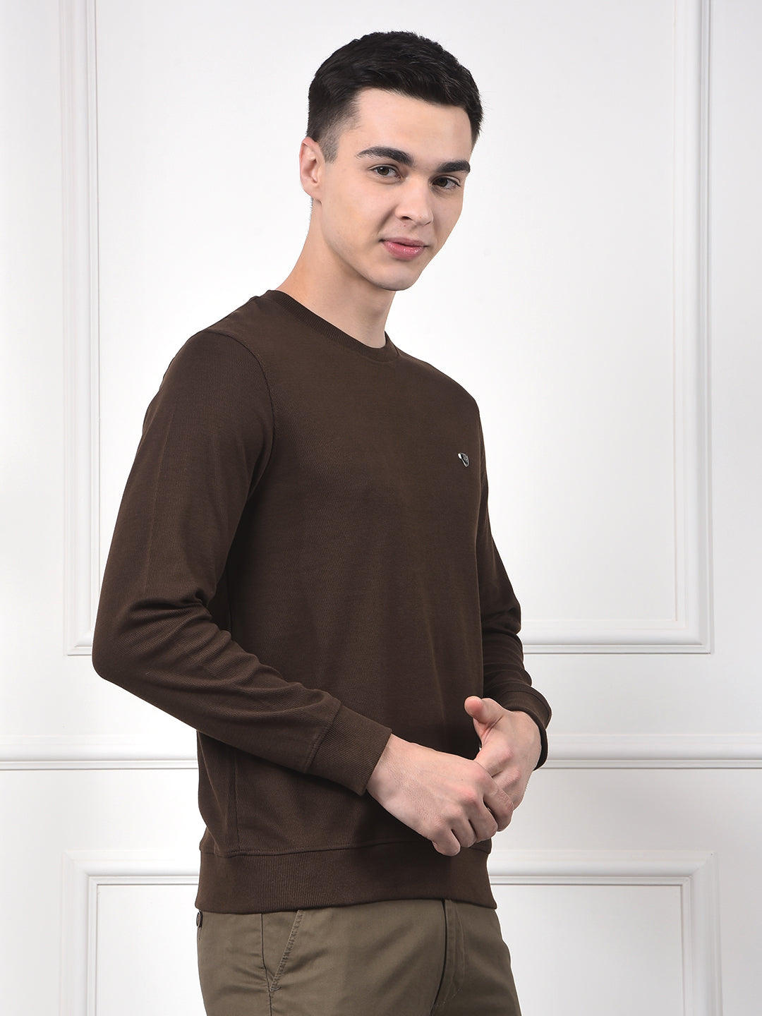 Snatched Brown 100% Cotton Sweatshirt