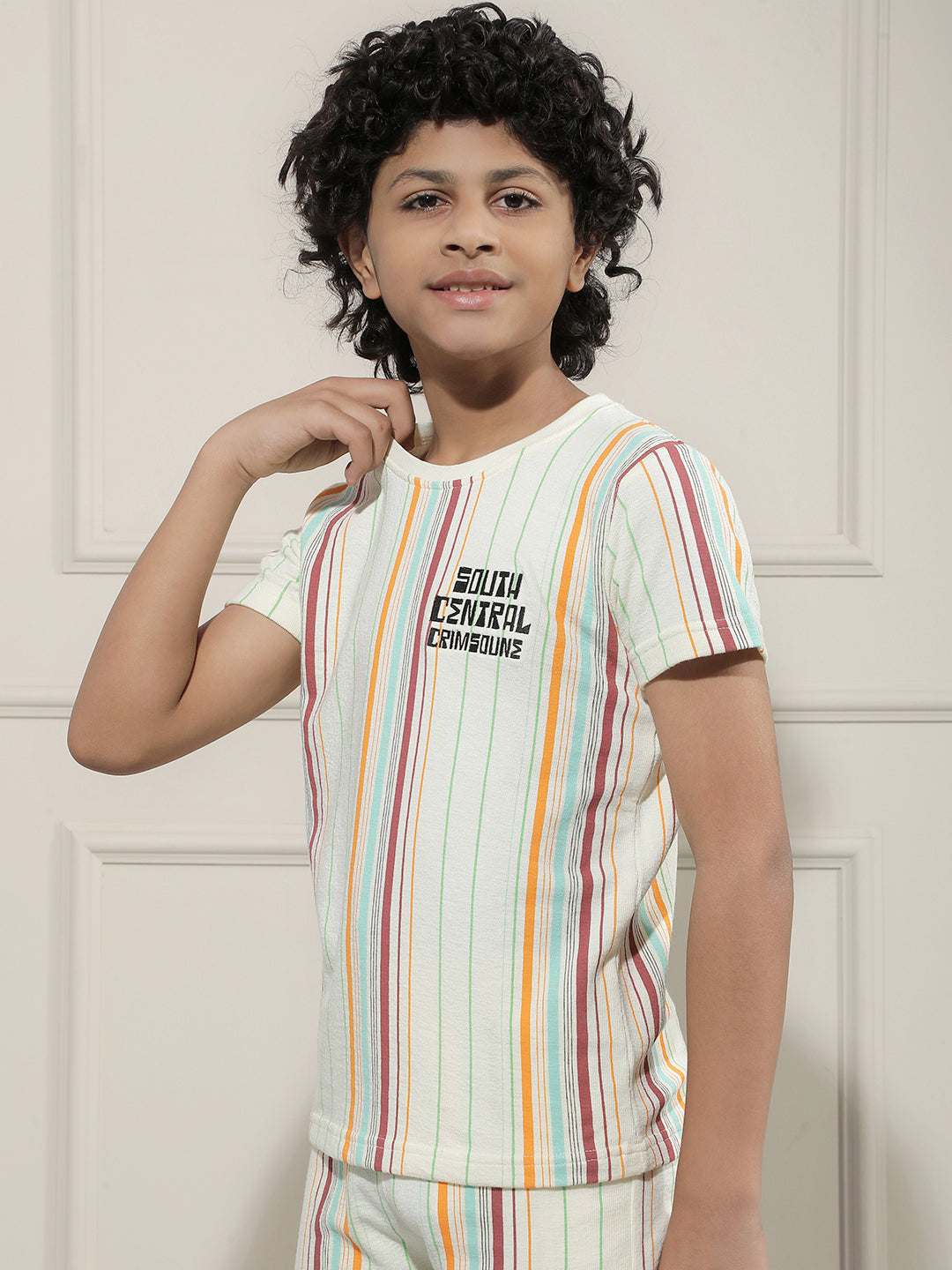 Multi-Color Vertical Stripes T-Shirt