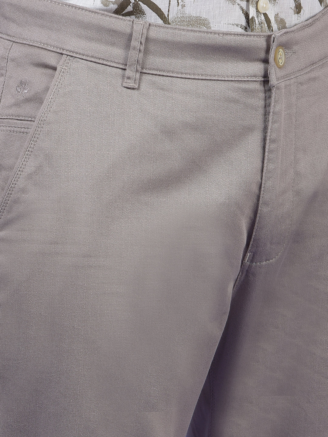 Khaki Printed Trousers