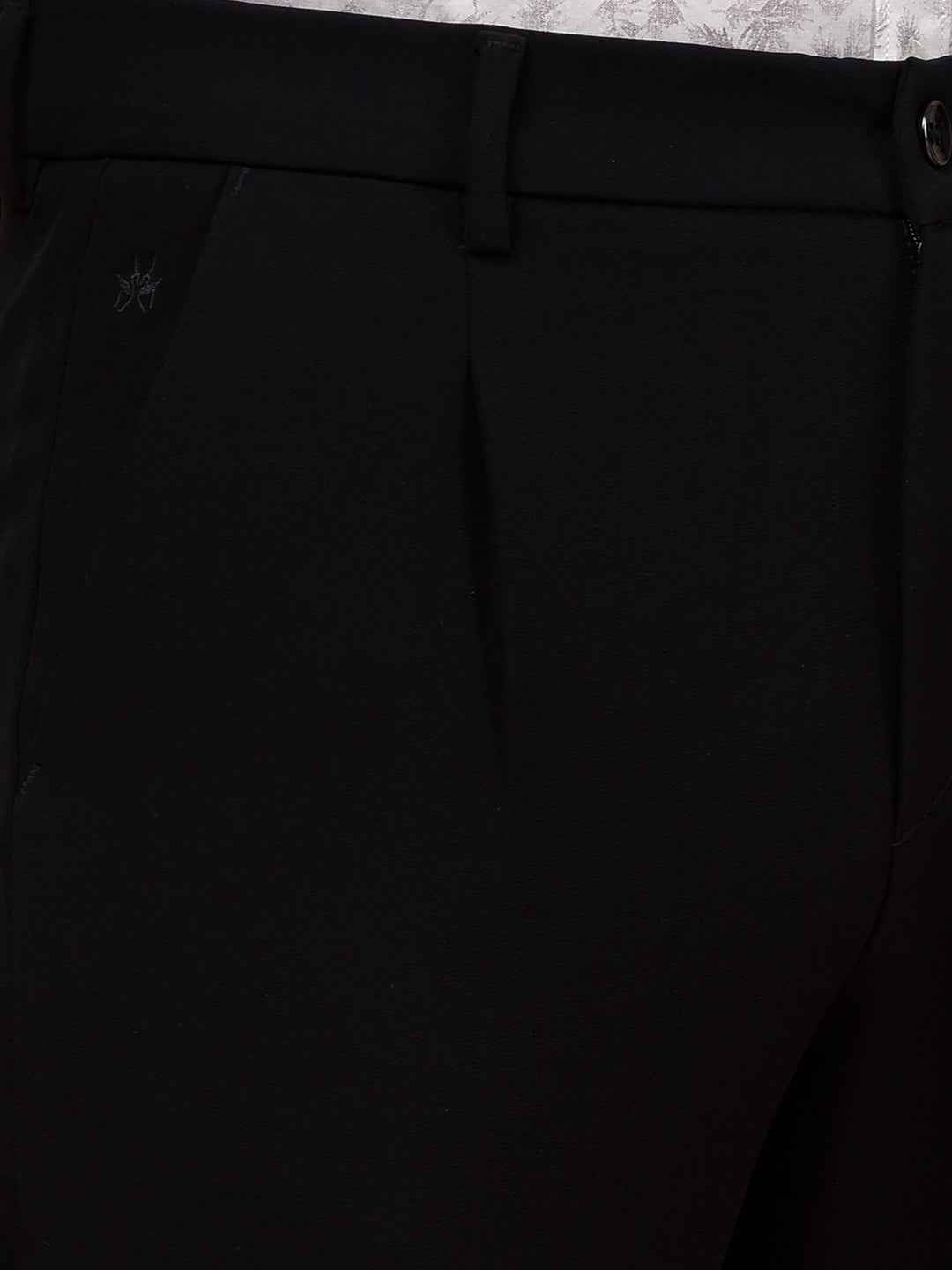 Sharp Black Knitted Trousers