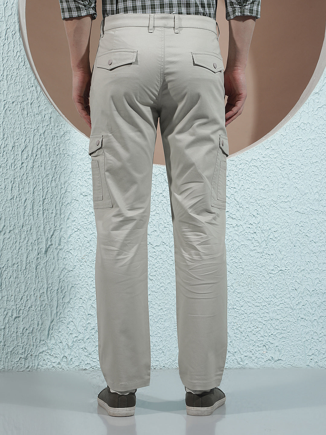 Tailored Dune Beige Cargo Trousers