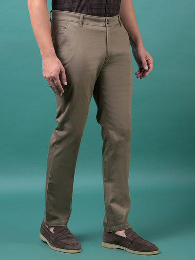 Khaki Printed Trousers