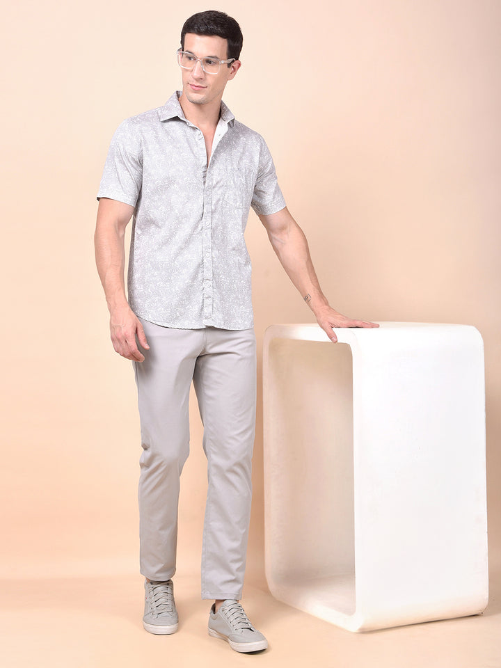 Iconic Grey Printed Shirt