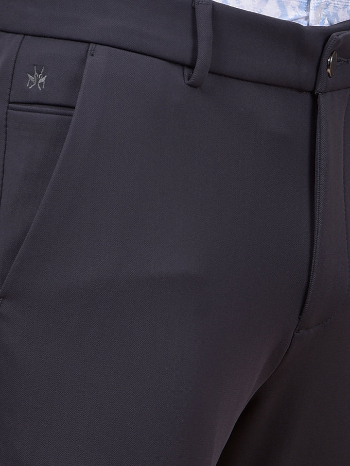 Navy Blue Printed Trousers