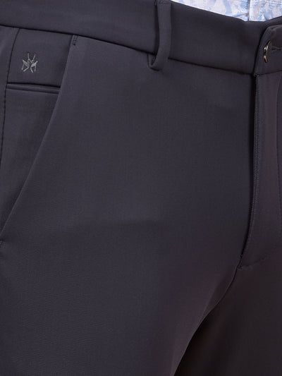 Navy Blue Printed Trousers