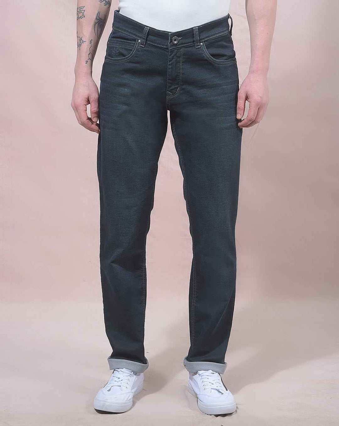 Sleek Indigo Street Style Jeans
