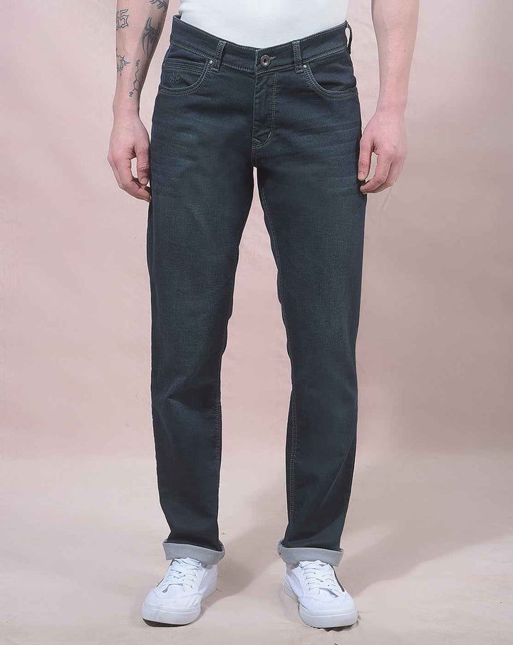 Sleek Indigo Street Style Jeans
