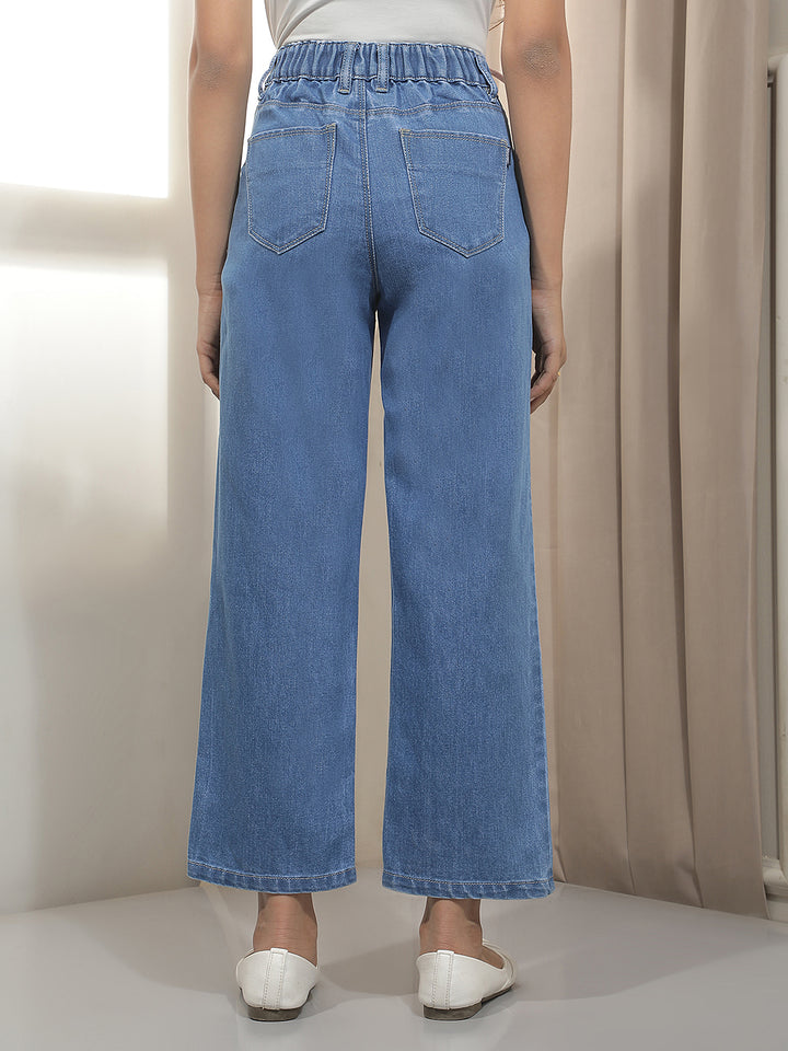 Blue Wide Leg Jeans