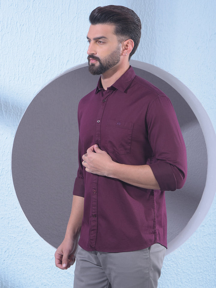 Rich Wine Maroon Shirt