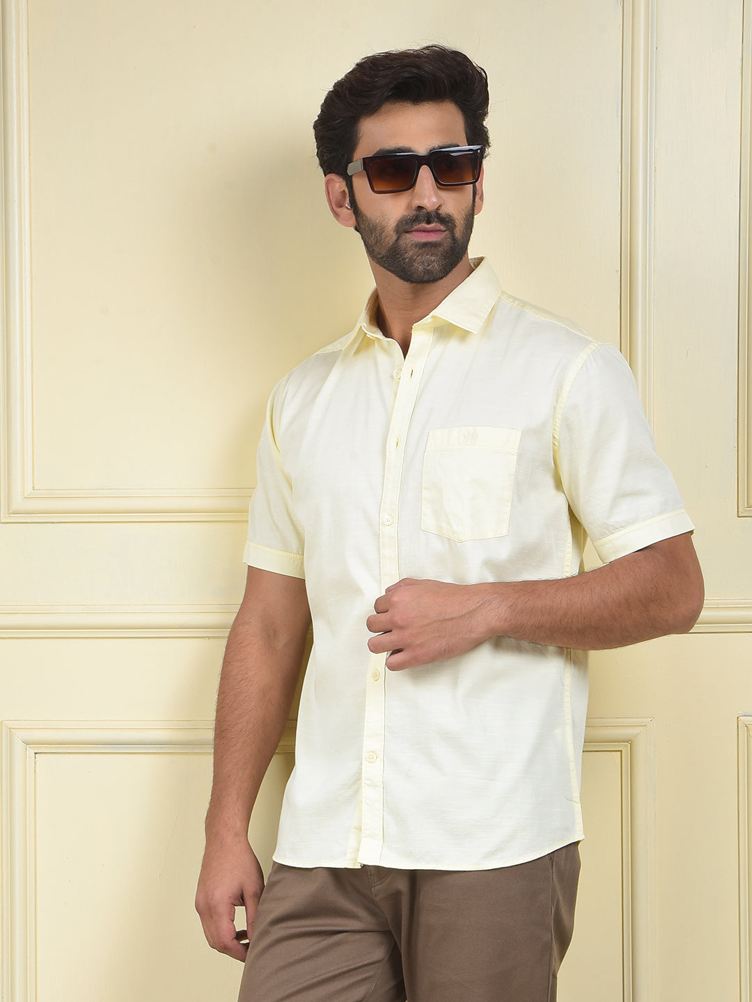 Trend-Forward Appeal Yellow Shirt