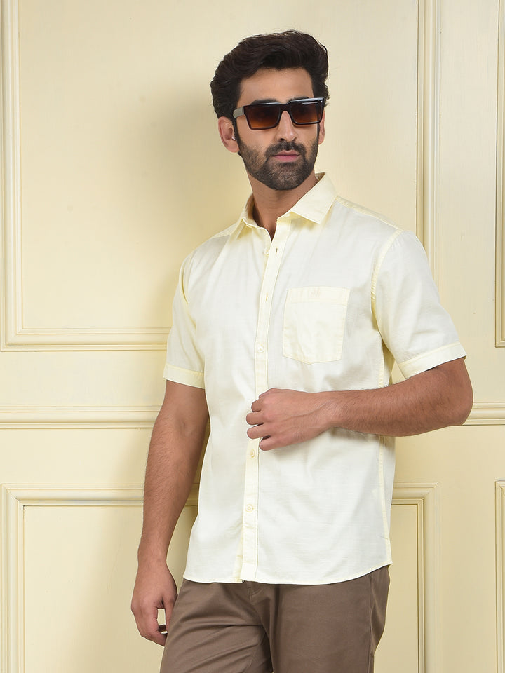 Trend-Forward Appeal Yellow Shirt