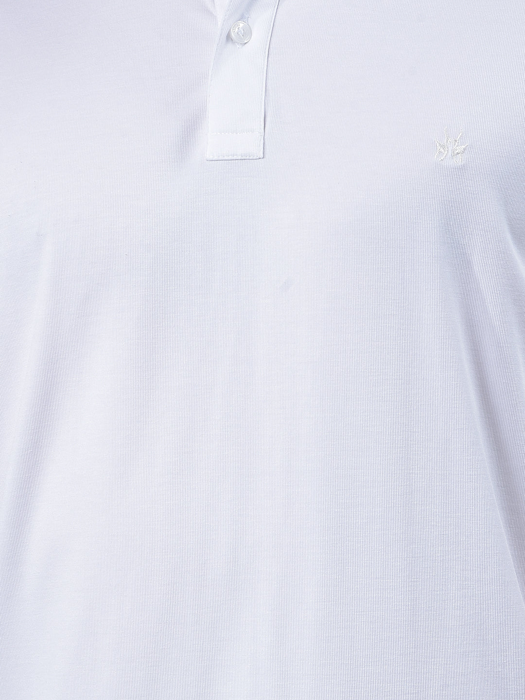White Polo-Neck T-Shirt