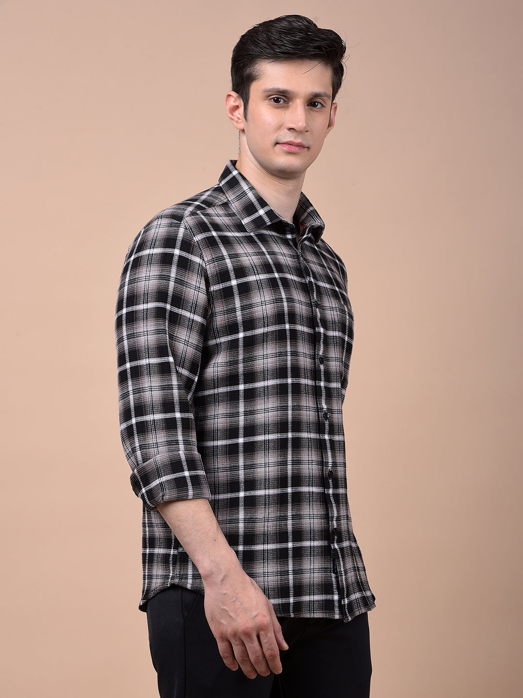 Multi-Color Checked 100% Cotton Shirt