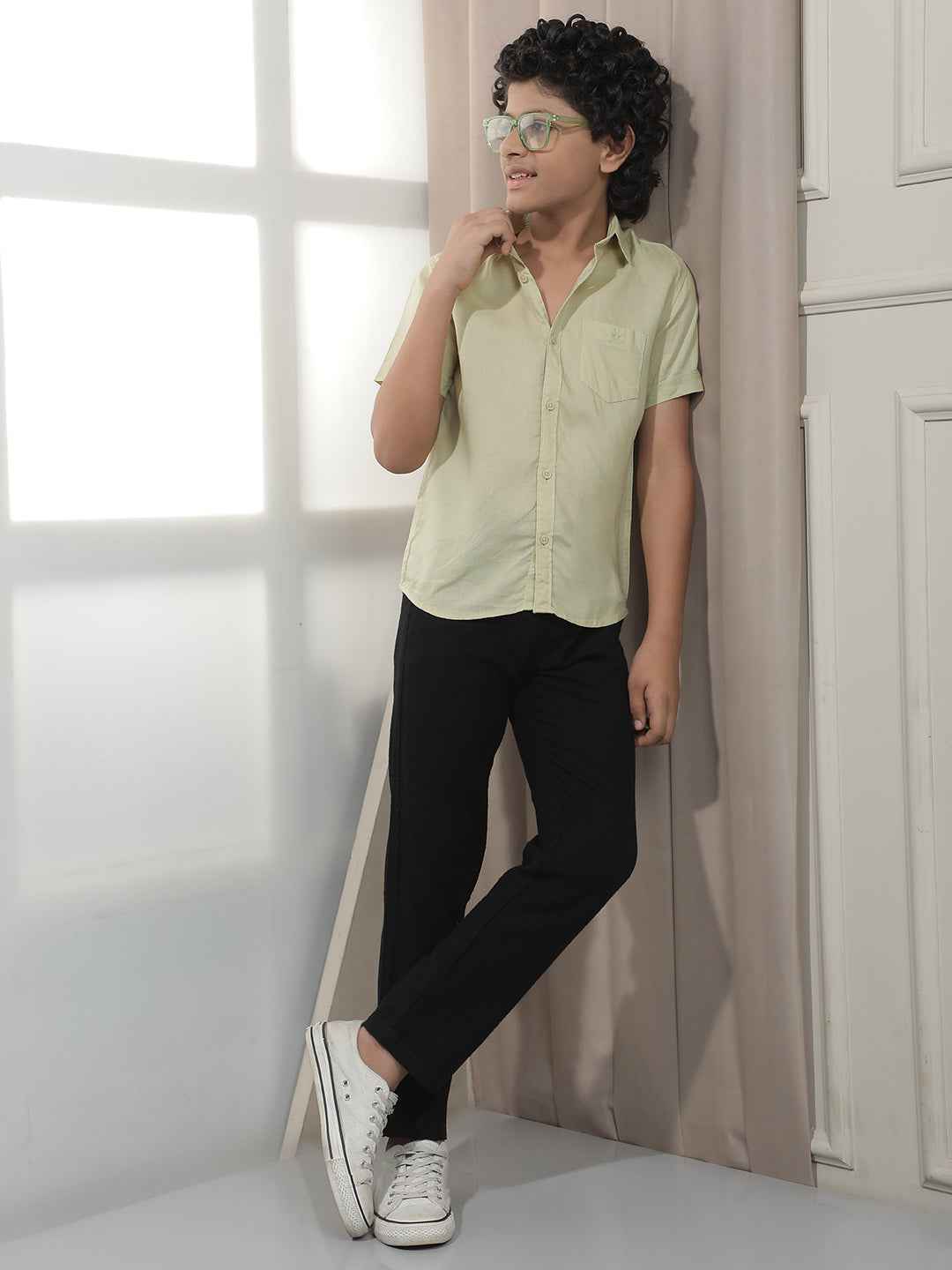 Fresh Green Linen Shirt