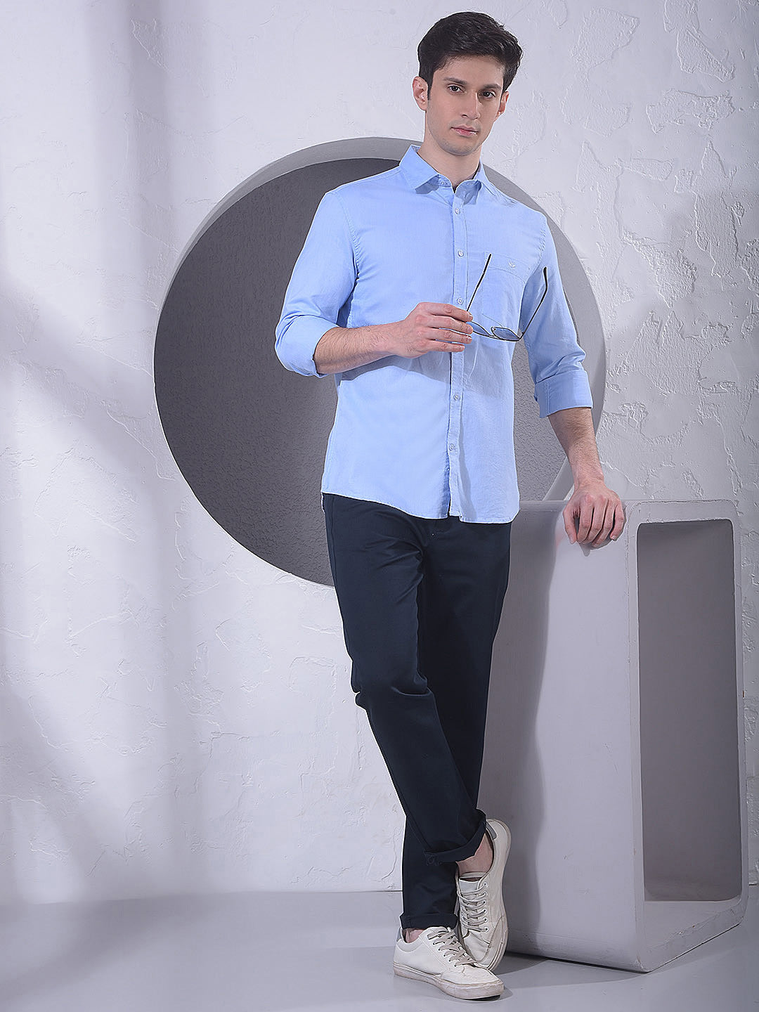 Blue 100% Cotton Shirt
