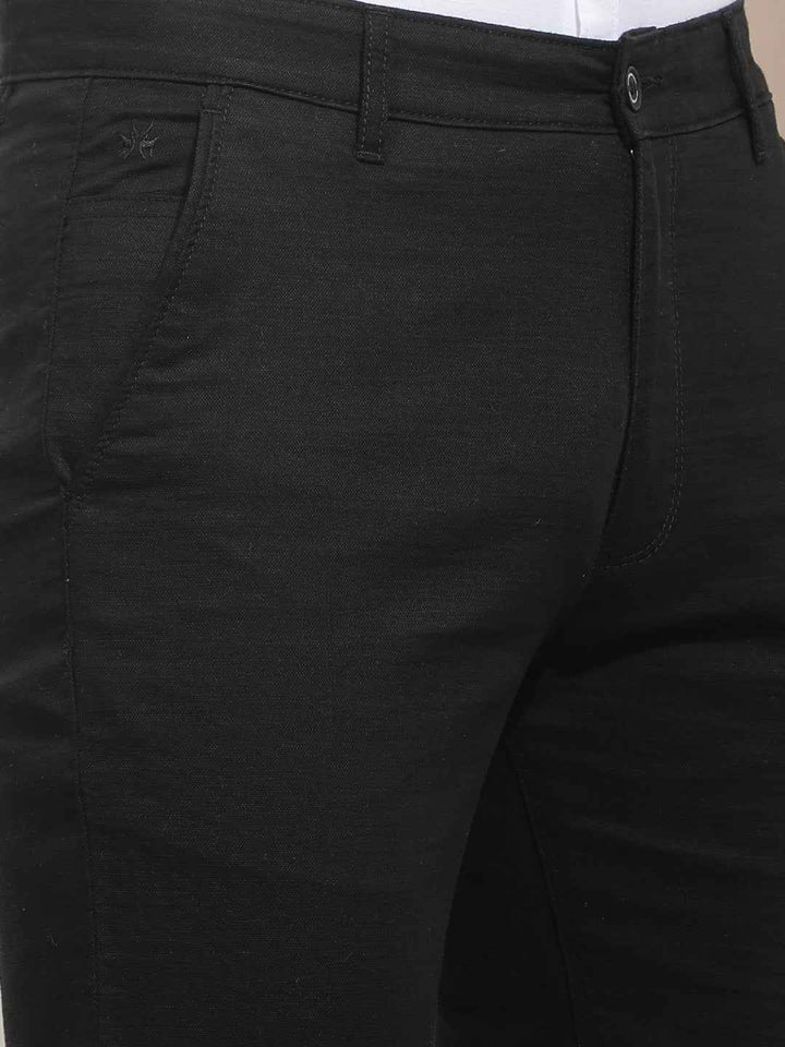Black 100% Cotton Trousers