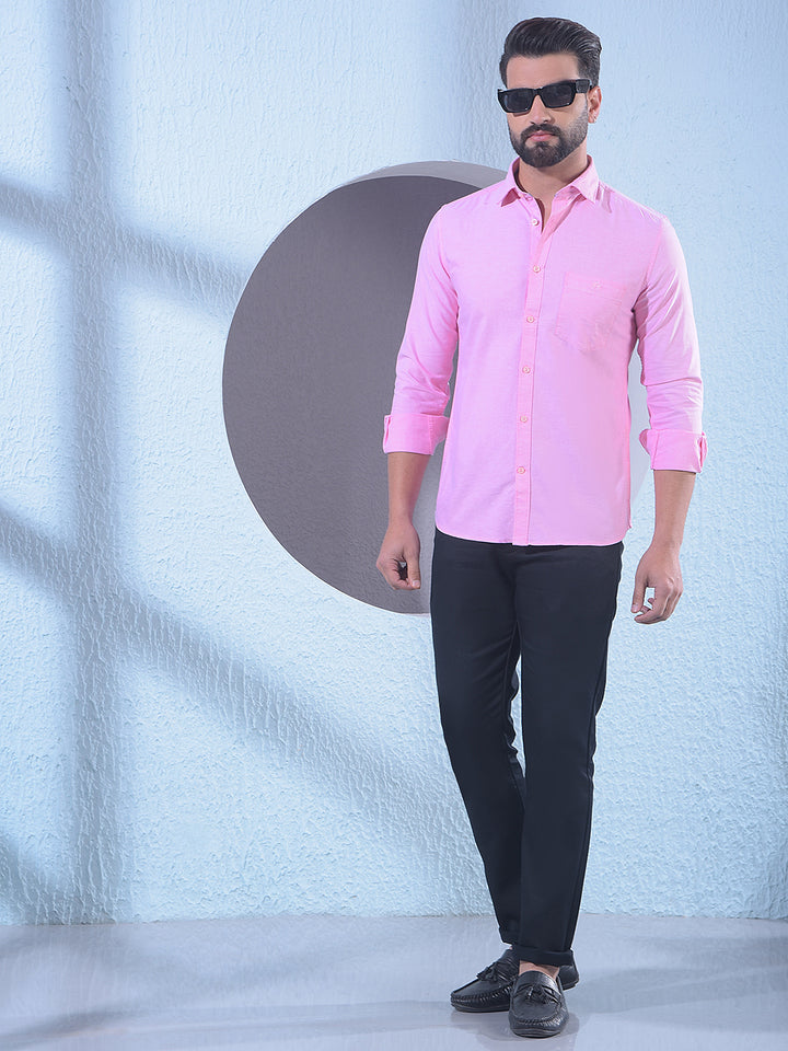 Pink 100% Cotton Shirt