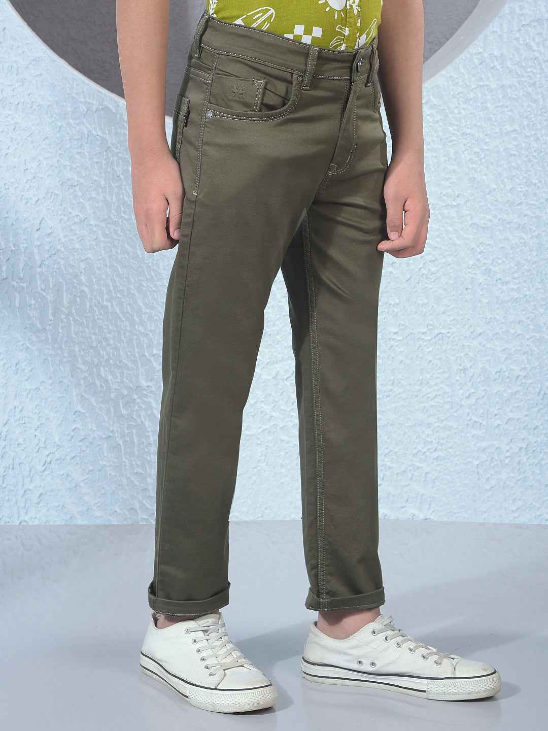 Olive Green Urban Pulse Jeans