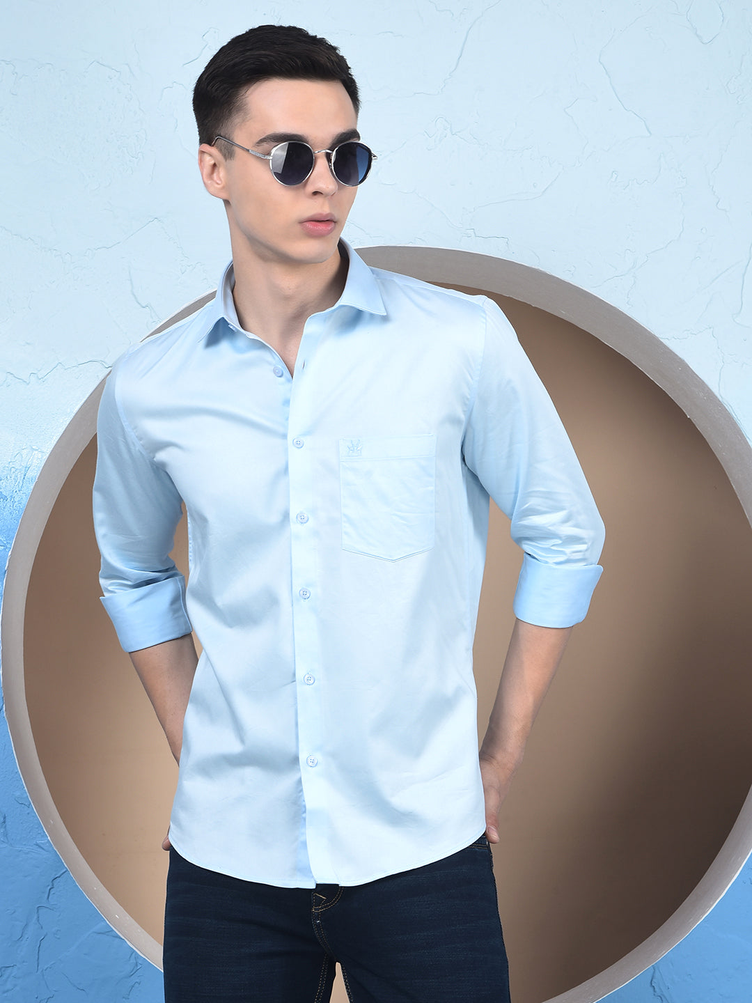 Sunlit Sky Blue Formal Shirt
