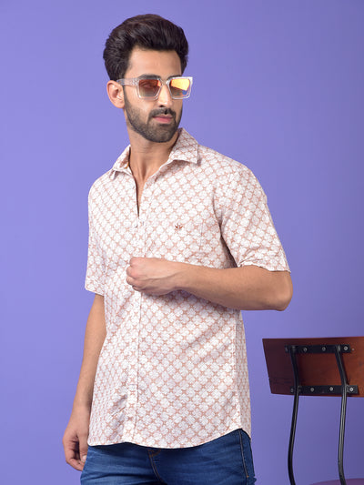 Red Printed Shirt