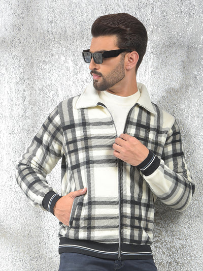 Easy Fit Cream Checked Shacket