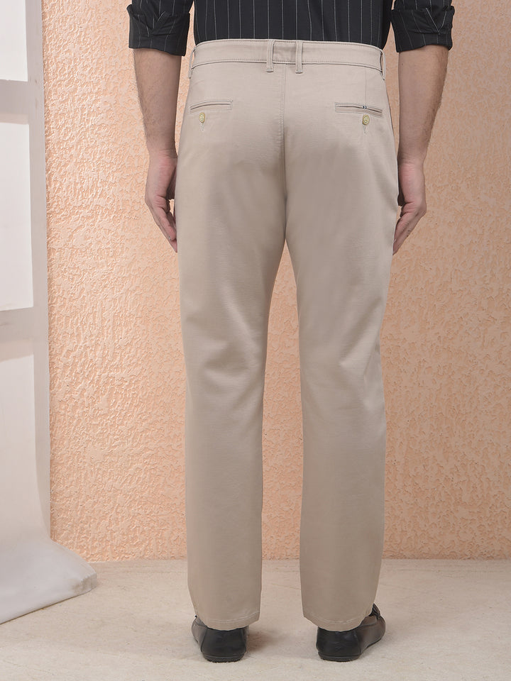 Classic Beige Casual Trousers