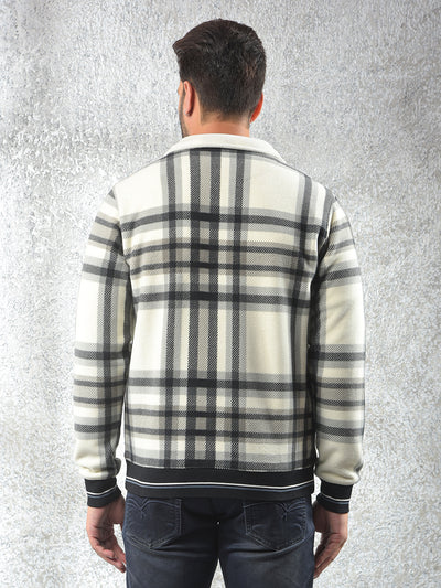 Easy Fit Cream Checked Shacket