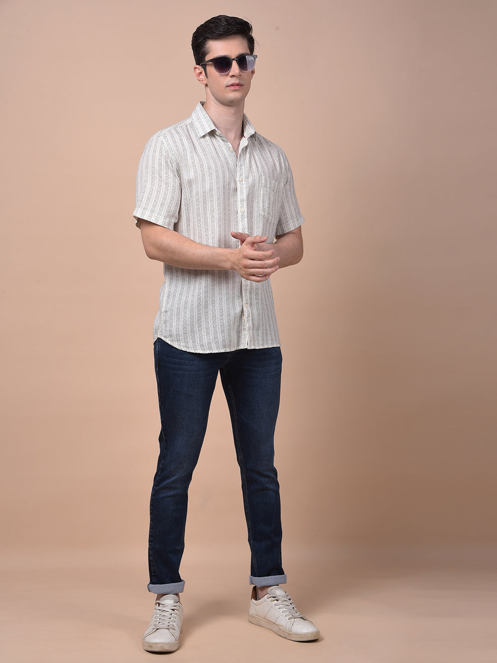 Tailored Trim Navy Blue Jeans