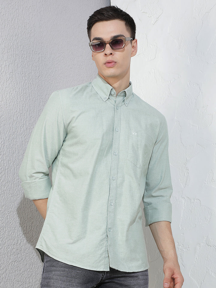 Green 100% Cotton Shirt