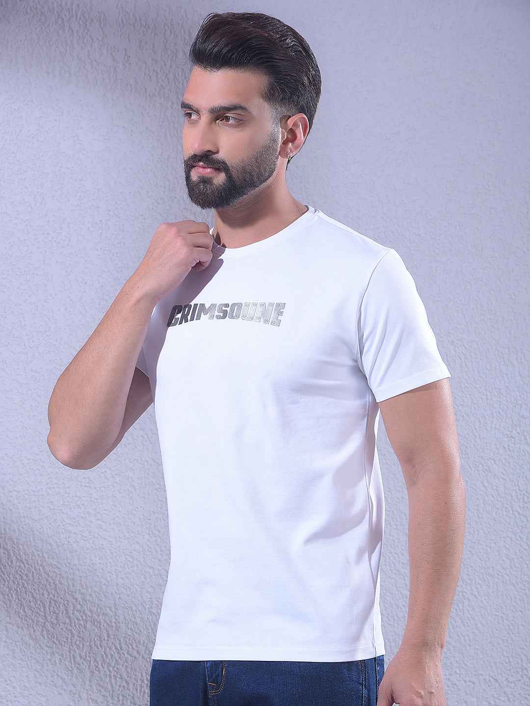 White Brand Logo T-Shirt