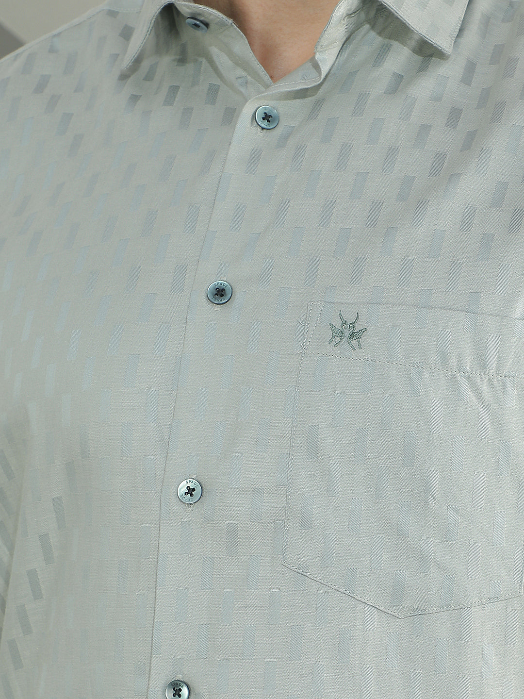 Luxe Forest Green Jacquard Shirt