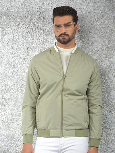 Minimalist Design Green Reversible Jacket