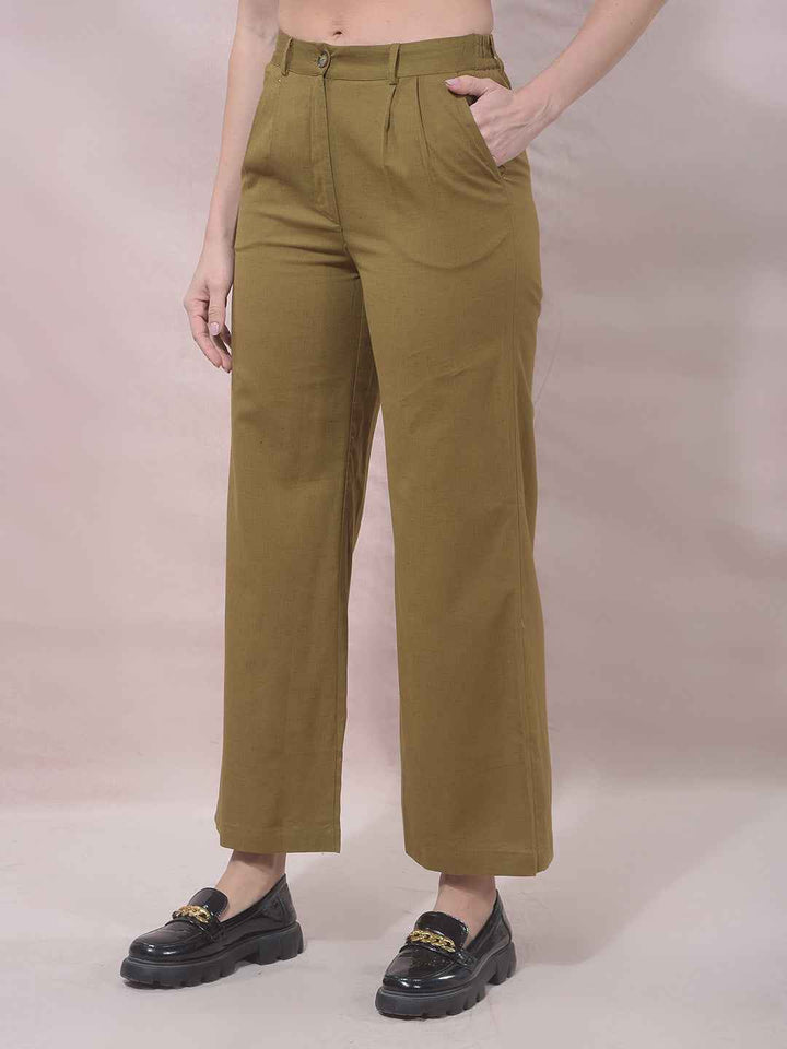 RiftSage Olive Wide Leg Trousers