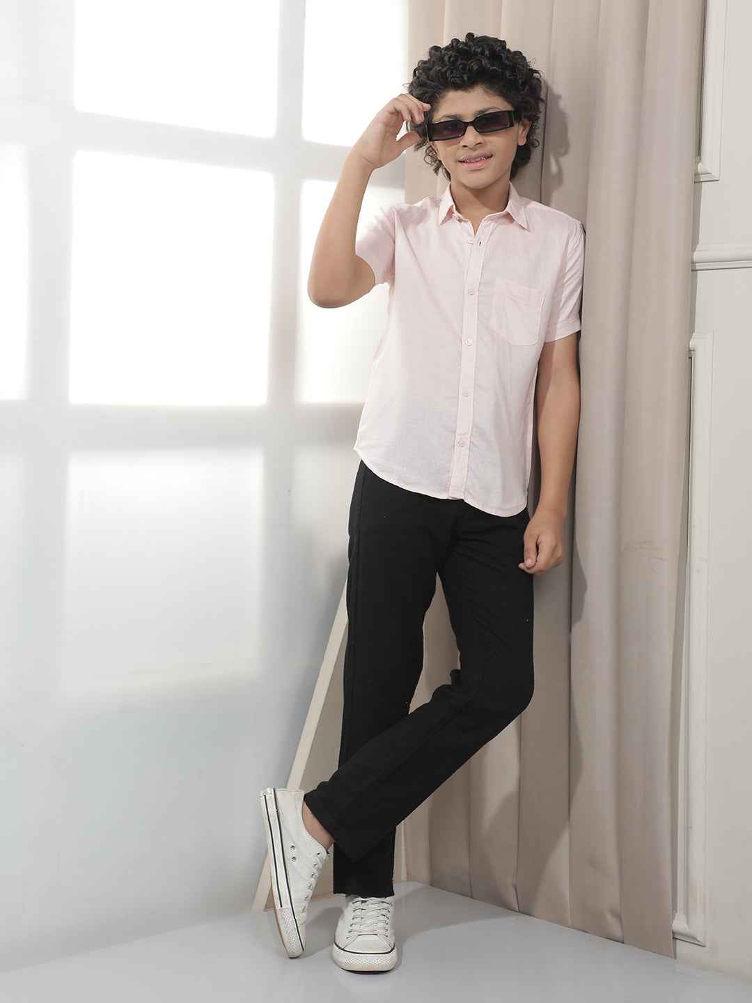Soft Pink Linen Shirt