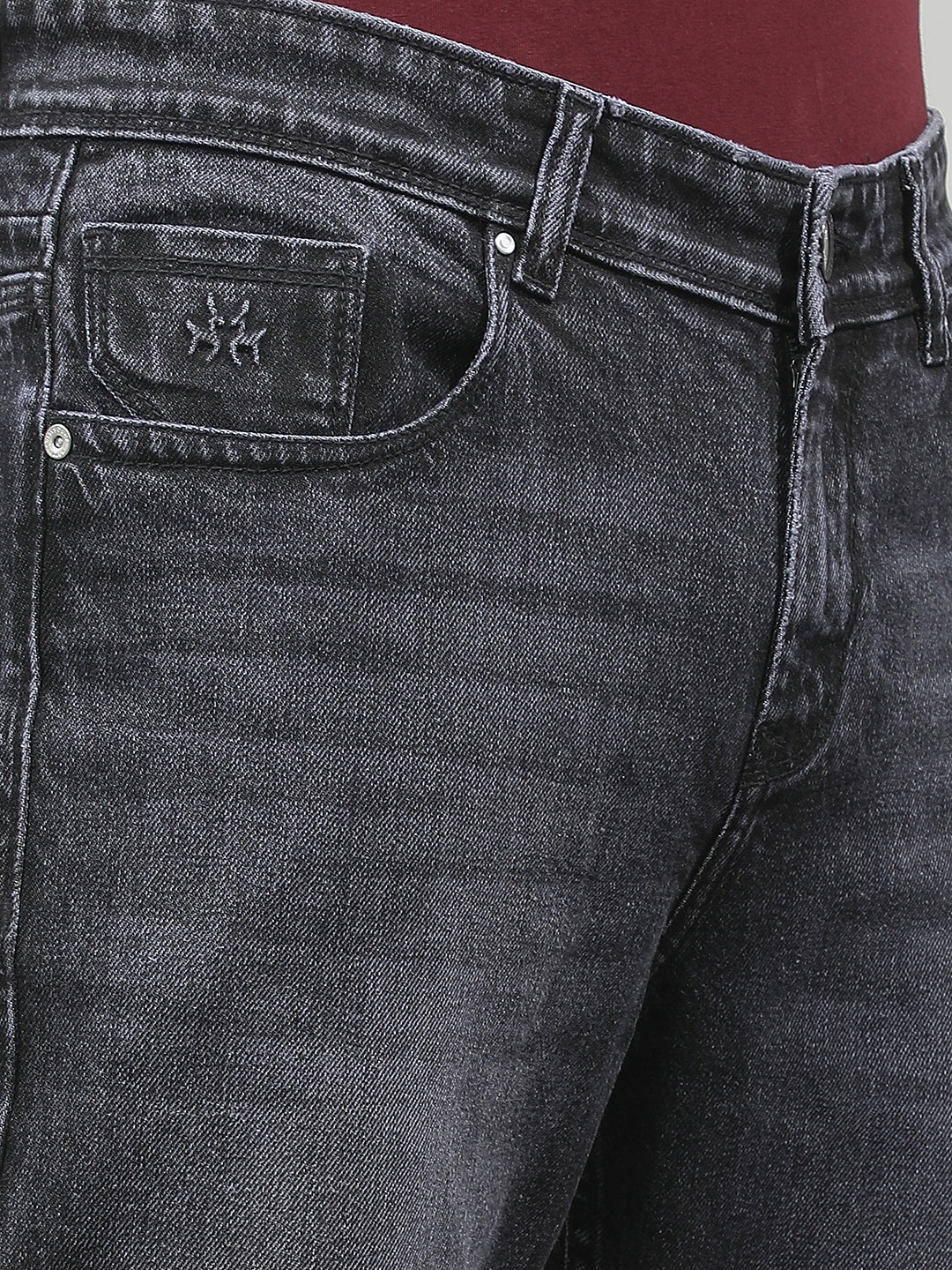 Grey 100% cotton Baggy Jeans