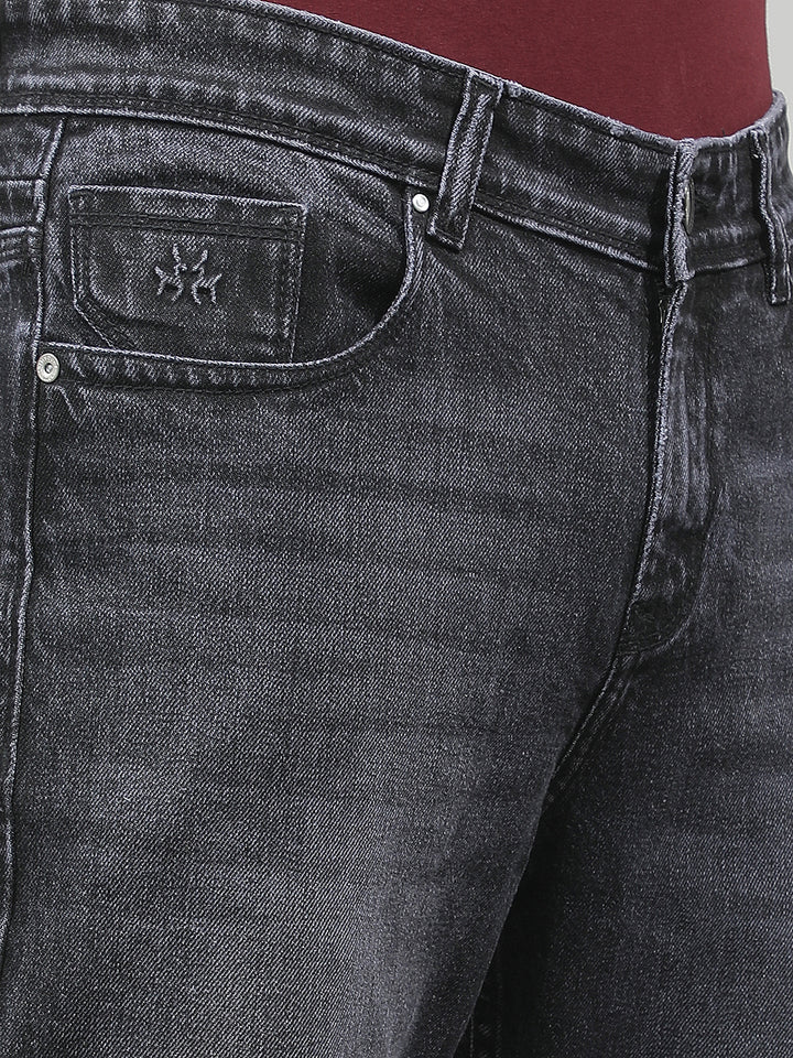 Grey 100% cotton Baggy Jeans