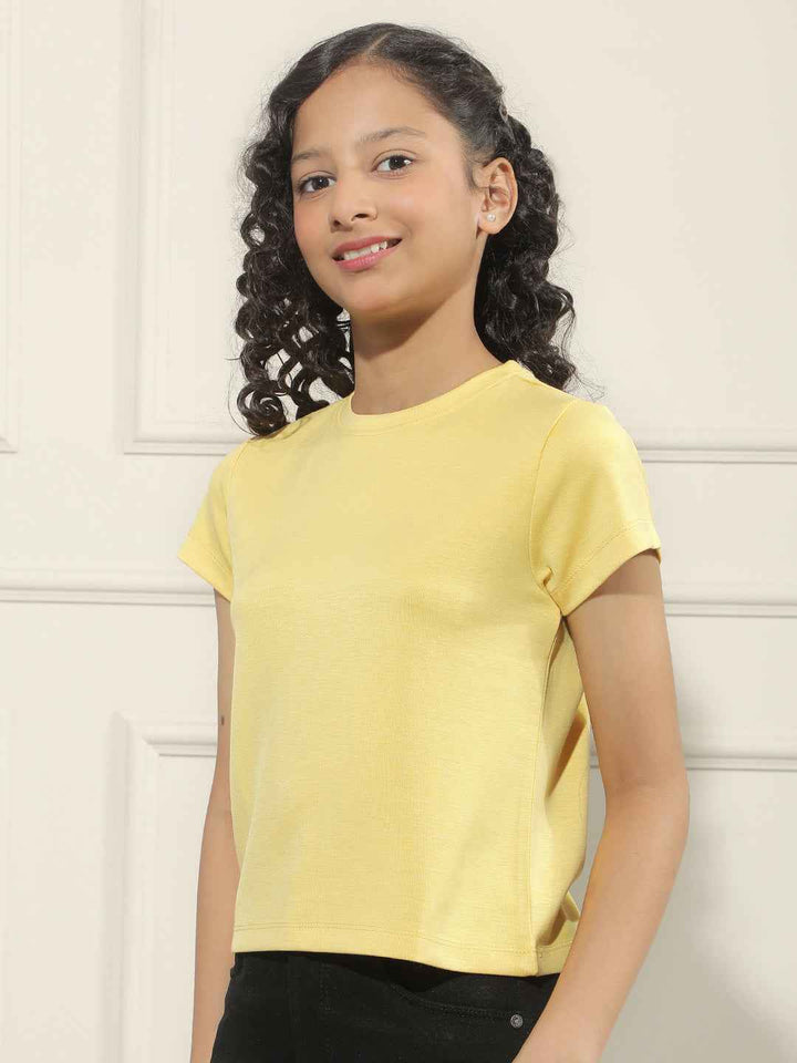 Nova Yellow Crop T-Shirt