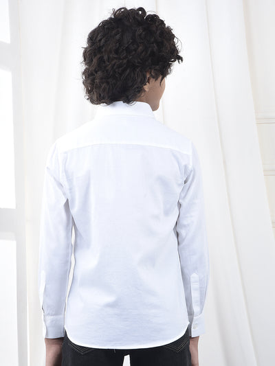 Fresh White Style 100 % Cotton Shirt