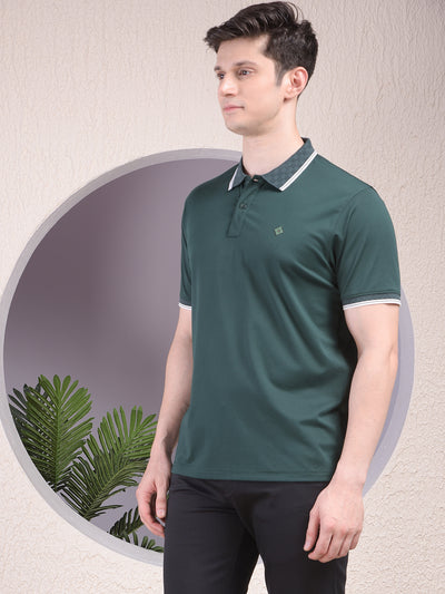 Green Polo-Neck T-Shirt