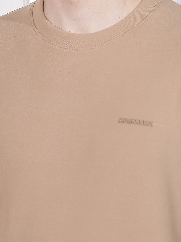 Contemporary Almond Beige Sweatshirt