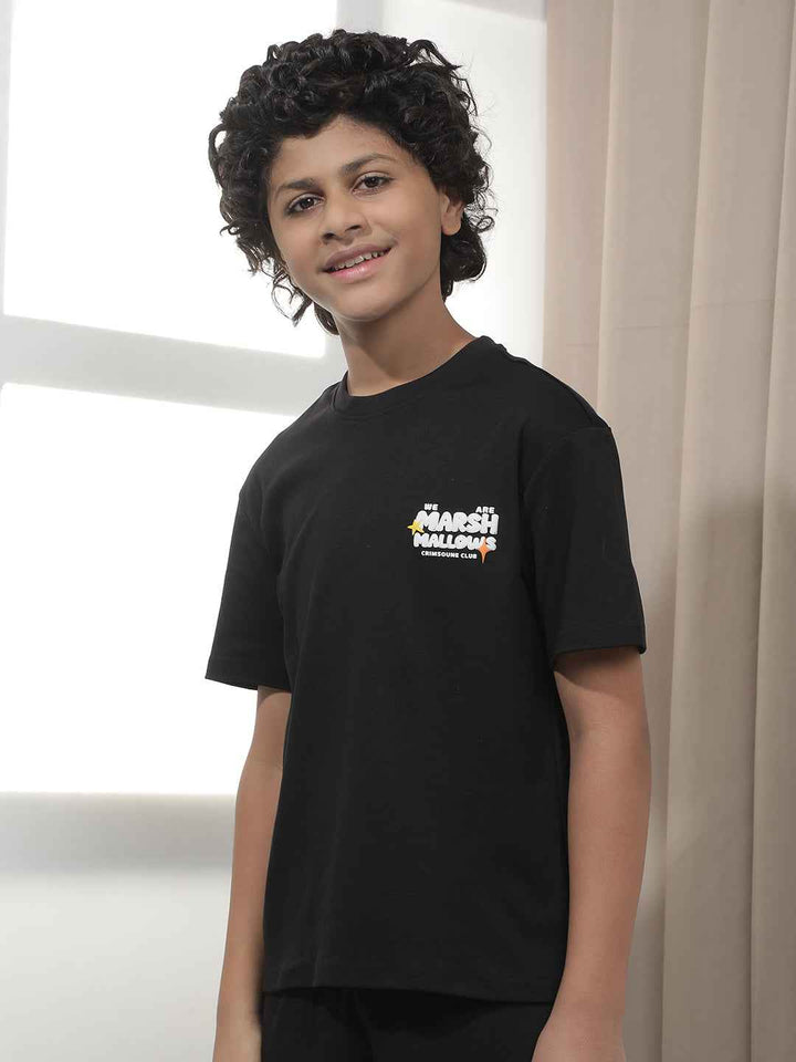 Black Graphic Print T-Shirt