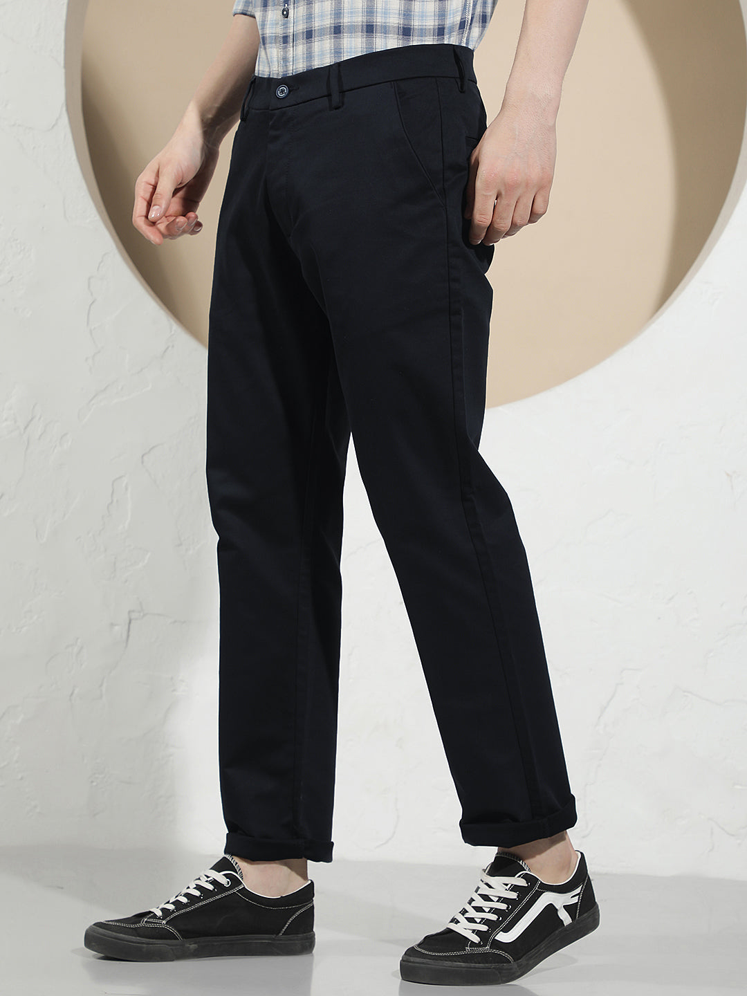 Contemporary Midnight Navy Navy Blue Trousers